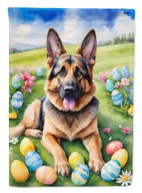 German Shepherd Easter Egg Hunt Garden Flag Mailbox Flag Decorative Yard Flag Banner Outside Patio Artwork Yard Flower Beds, Garden Size, Multicolor
