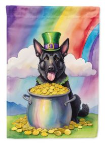 German Shepherd St Patrick's Day Garden Flag Mailbox Flag Decorative Yard Flag Banner Outside Patio Artwork Yard Flower Beds, Garden Size, Multicolor