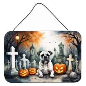 NEW Boxer Spooky Halloween Wall or Door Hanging Prints Aluminum Metal Sign Kitchen Wall Bar Bathroom Plaque Home Decor, 8HX12W, Multicolor