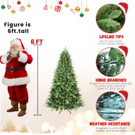PE, PVC Christmas Tree, Green (Option: 6Ft)